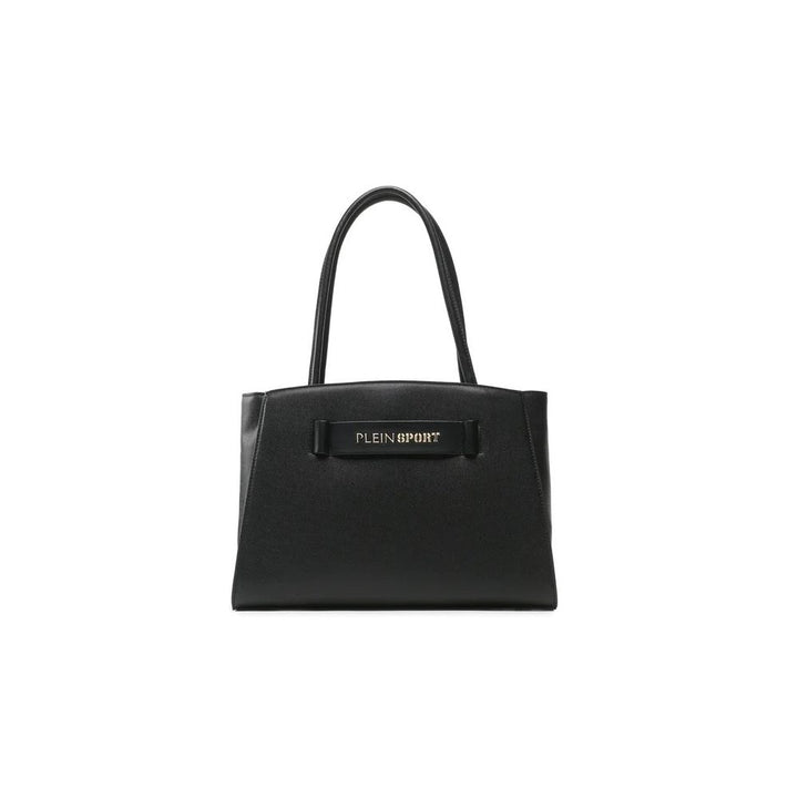 Elegantes Silber-Logo Eco-Leder Shopper