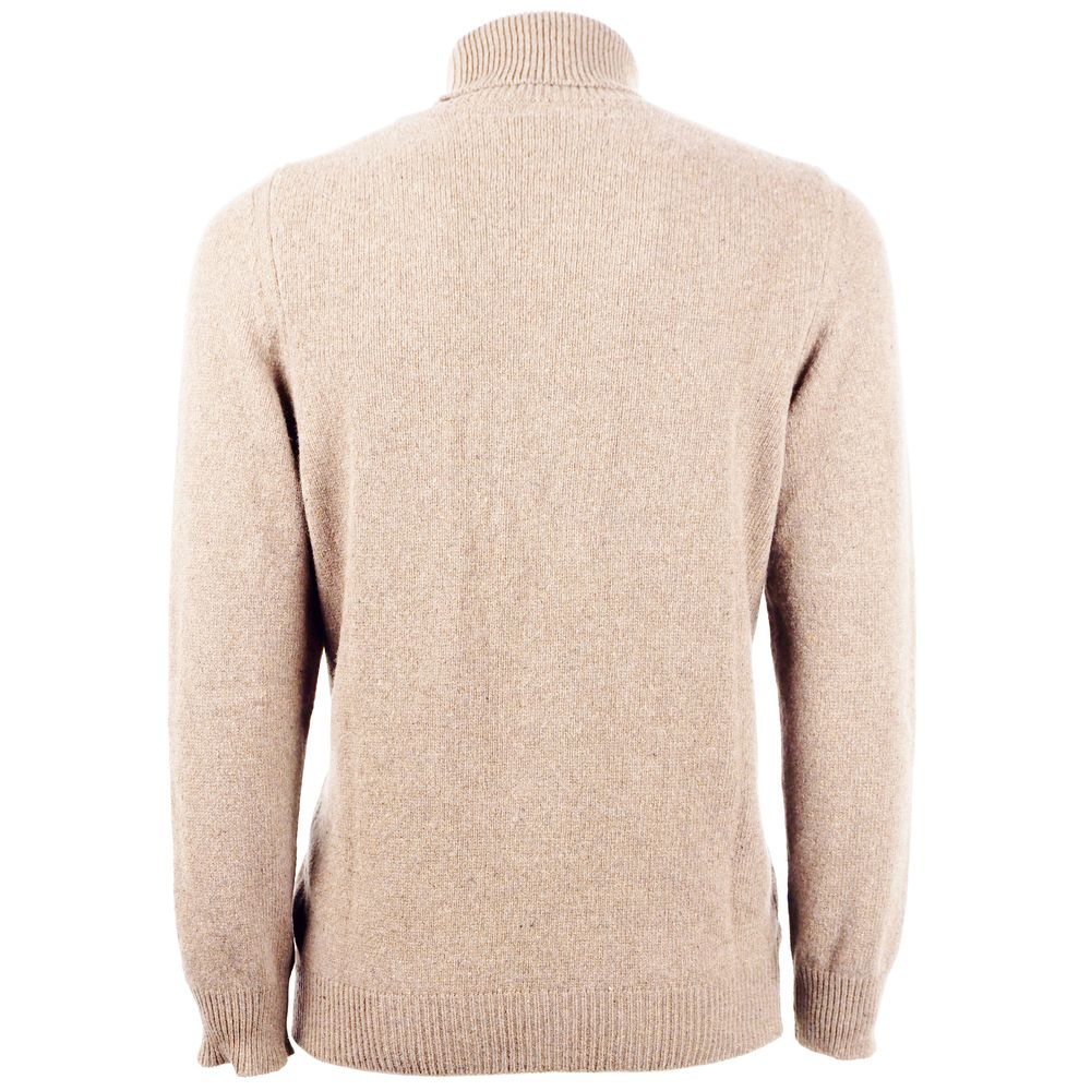 Beige cashmere sweater for men