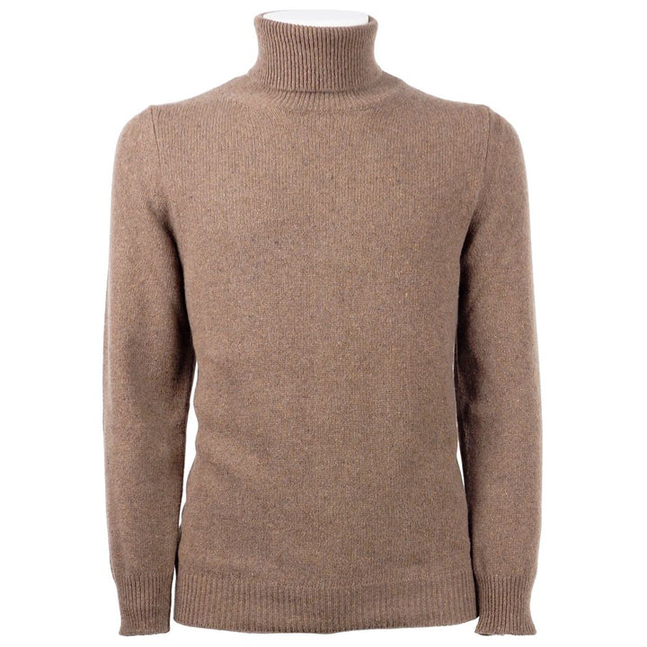 Brauner Kaschmir-Pullover für Männer