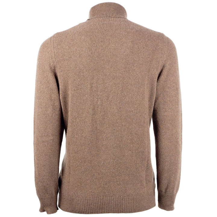 Brauner Kaschmir-Pullover für Männer