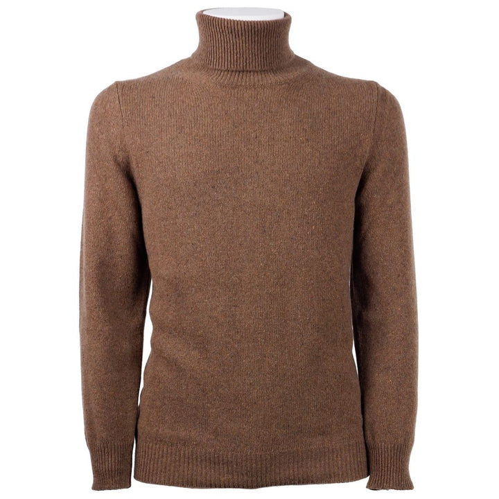 Brauner Kaschmir-Pullover für Männer