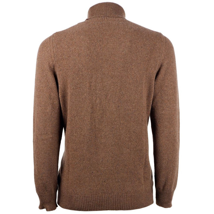 Brauner Kaschmir-Pullover für Männer