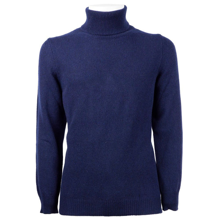 Blue cashmere sweater for men