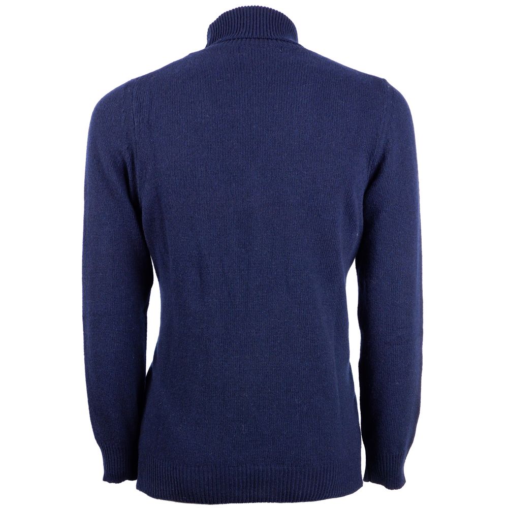 Blue cashmere sweater for men