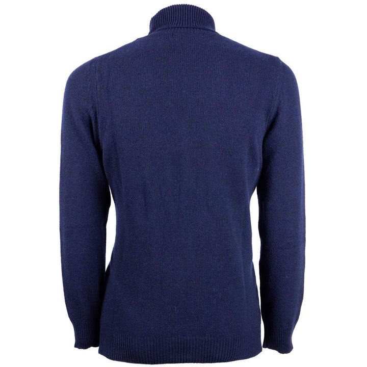 Blue cashmere sweater for men