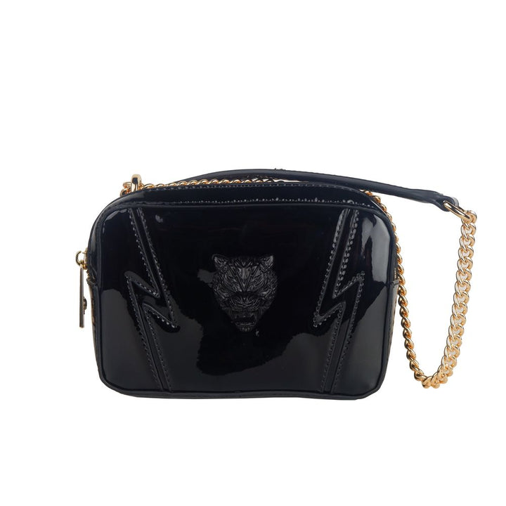 Chic shoulder bag with chain strap and logo detail