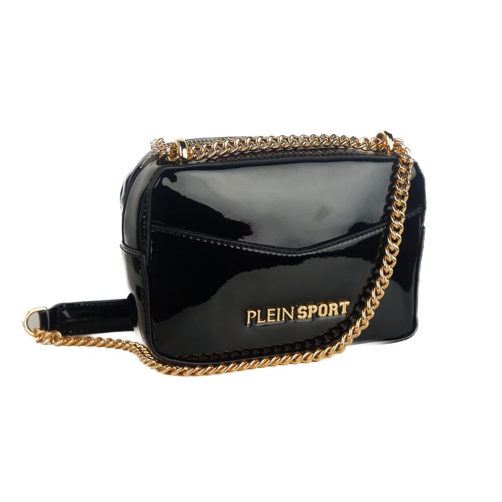 Chic shoulder bag with chain strap and logo detail