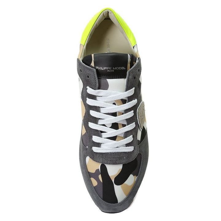 Philippe Model Army Chic Sneakers aus Stoff und Wildleder