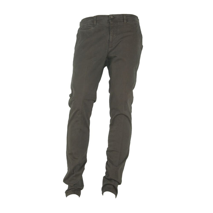 Elegante Winterhose aus Baumwollmischung in warmem Braun