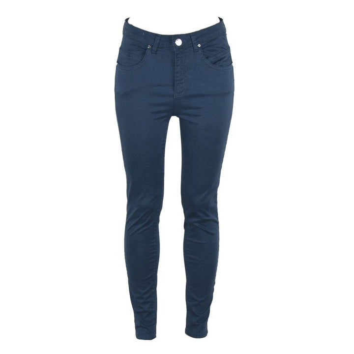 Maison Espin Blaue Baumwoll-Skinny-Jeans für Frauen