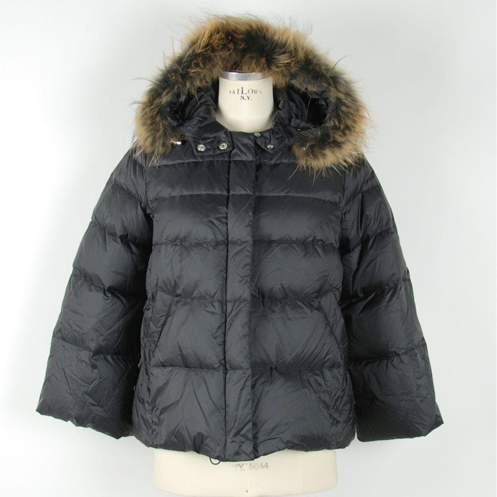 Schwarze Polyamid Damen Jacke