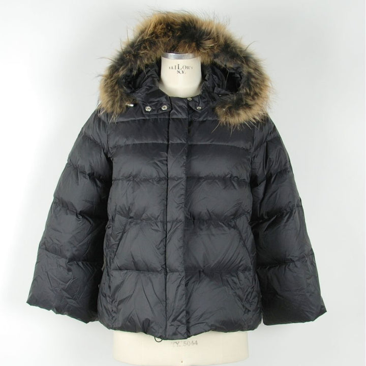 Schwarze Polyamid Damen Jacke
