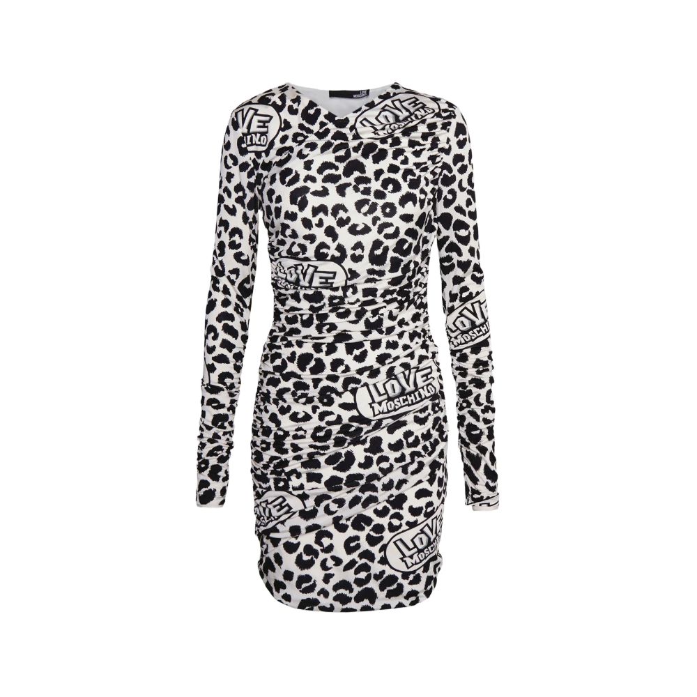 Weißes Viskose-Damen-Kleid