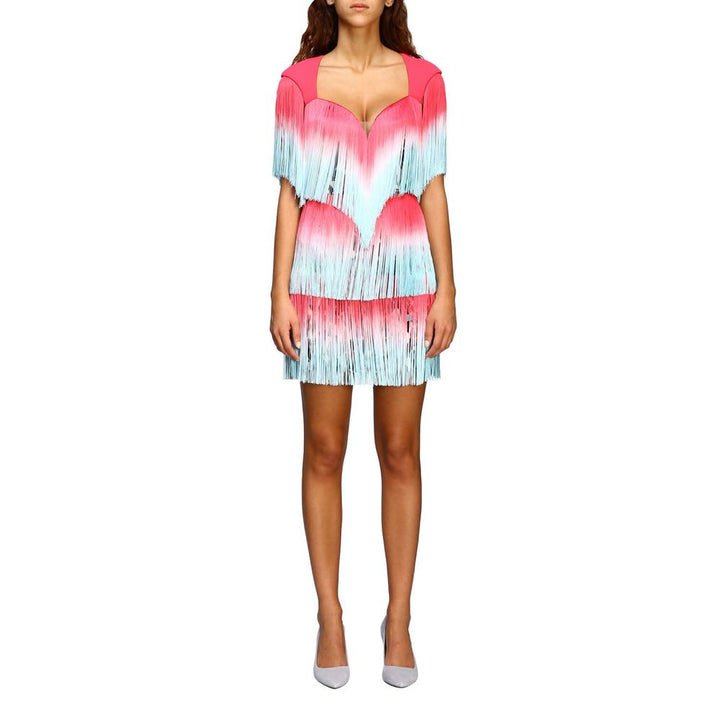 Rosa Polyester Damen Kleid