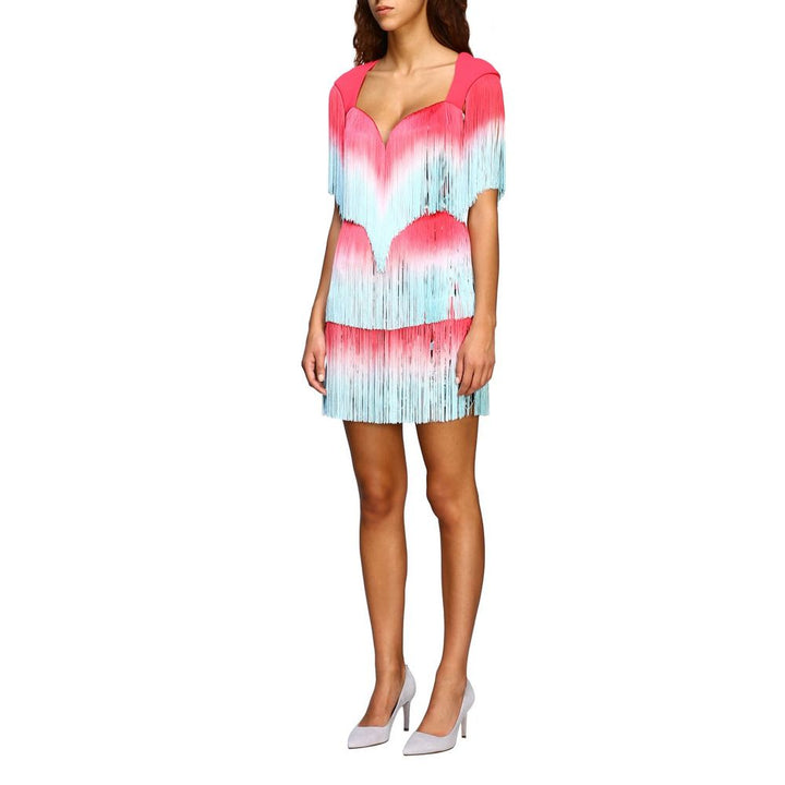 Rosa Polyester Damen Kleid