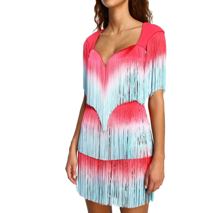 Rosa Polyester Damen Kleid
