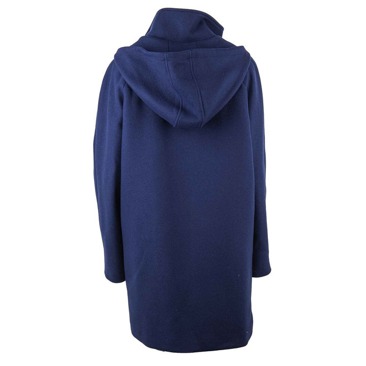 Blauer Wollmantel für Frauen