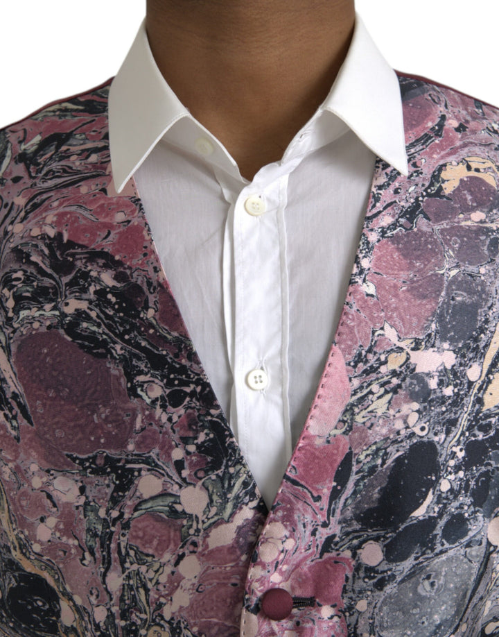 Multicolor Galaxy Seidenweste Formelle Weste