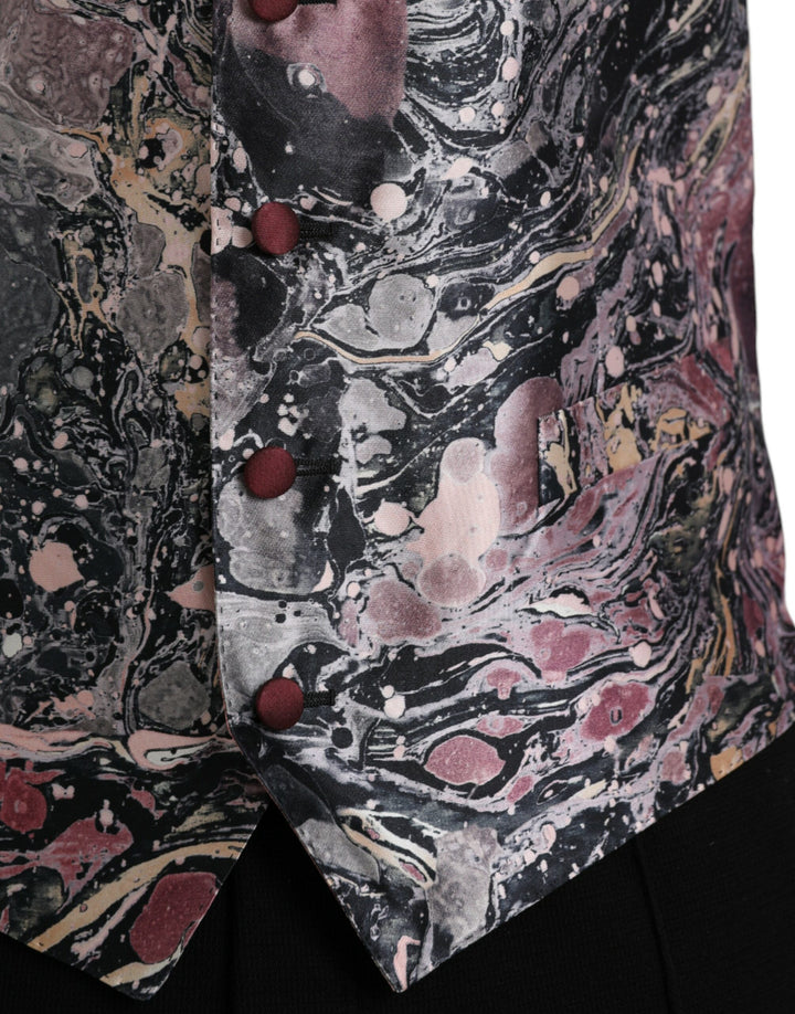 Multicolor Galaxy Seidenweste Formelle Weste