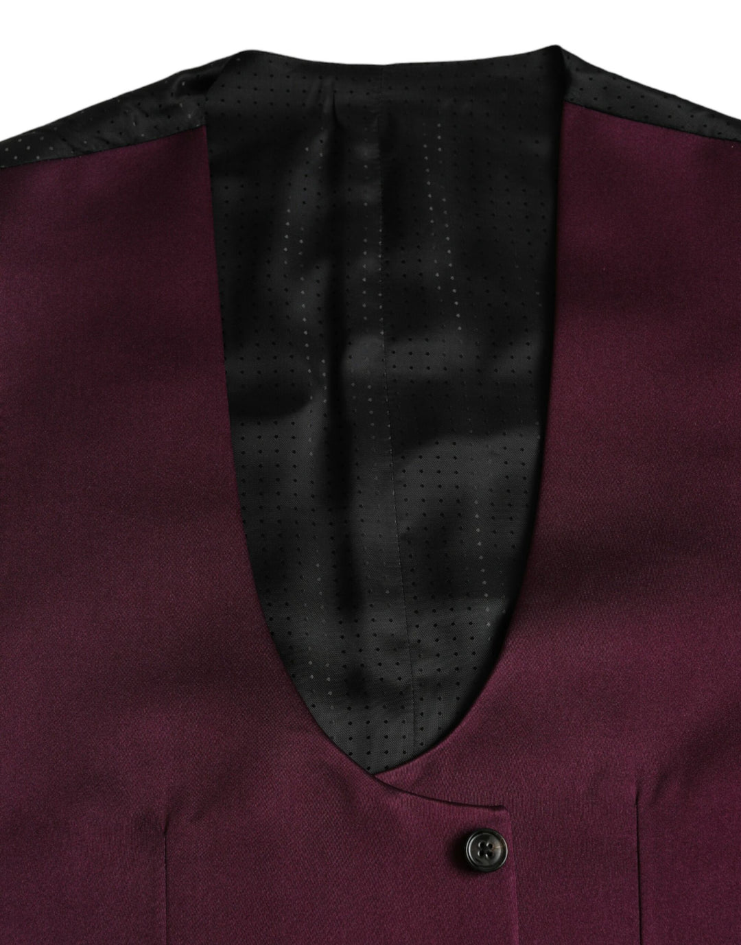 Maroon Satin Silk Vest Dress Formal Waistcoat