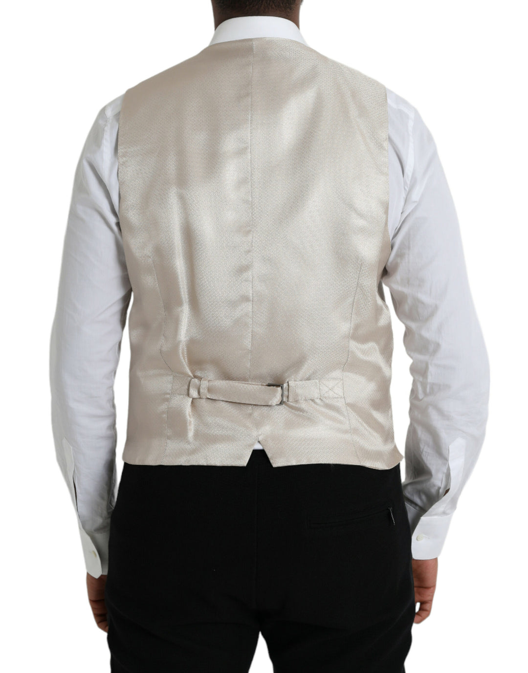 Off White Cotton Vest Dress Formal Vest