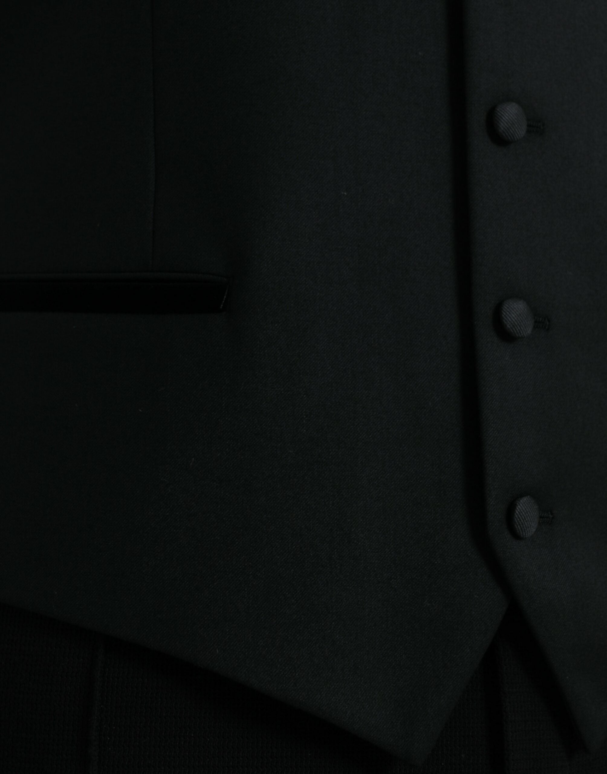 Black Silk Vest Dress Formal Waistcoat