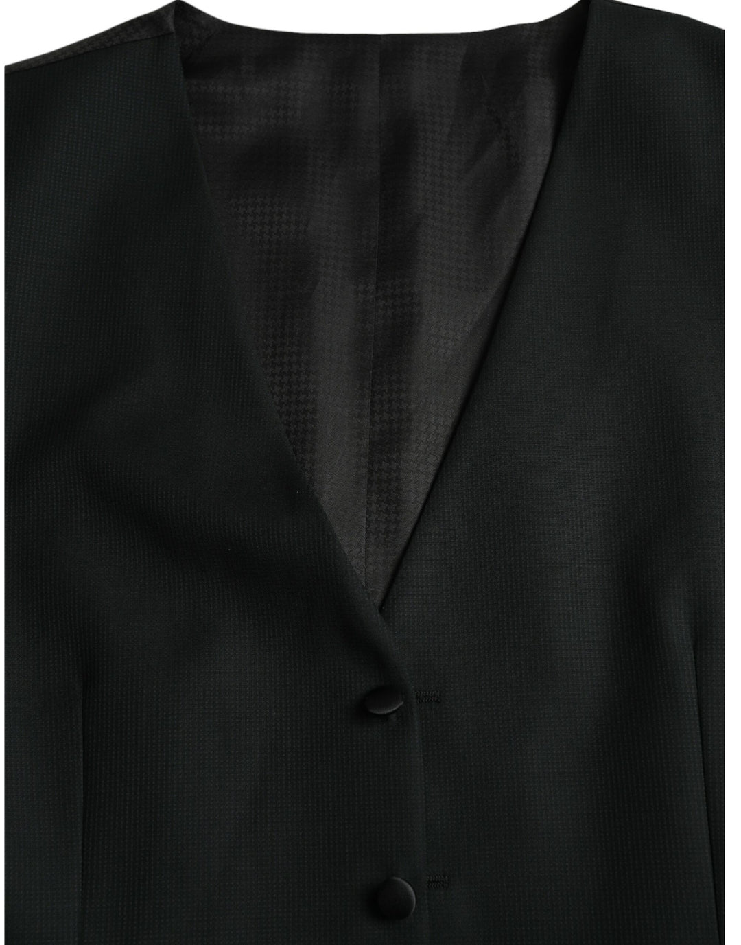 Black Wool Vest Dress Formal Waistcoat