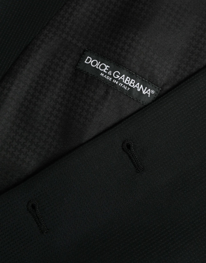 Black Wool Vest Dress Formal Waistcoat