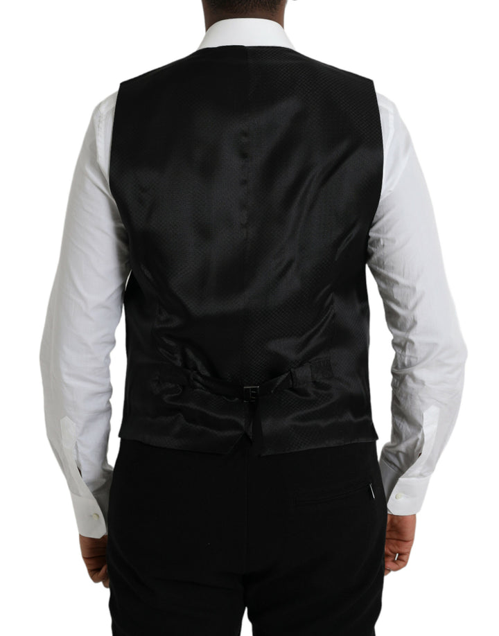 Braunes Wollwams Kleid Formelle Weste