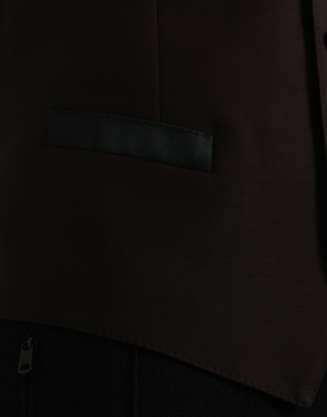 Braunes Wollwams Kleid Formelle Weste