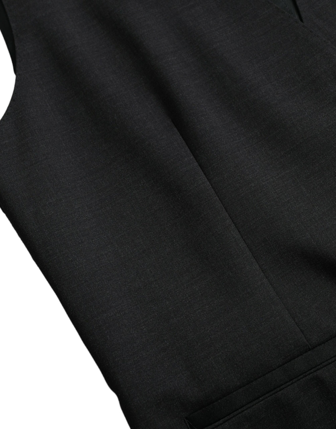 Black Cotton Vest Dress Formal Waistcoat