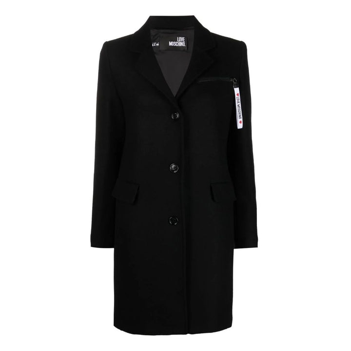 Black wool jackets &amp; coats
