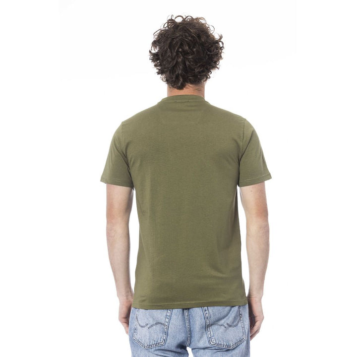 Green cotton men's T-shirt