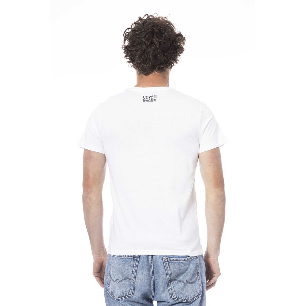 Men's white cotton T-shirt