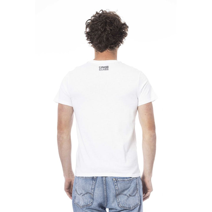 Men's white cotton T-shirt