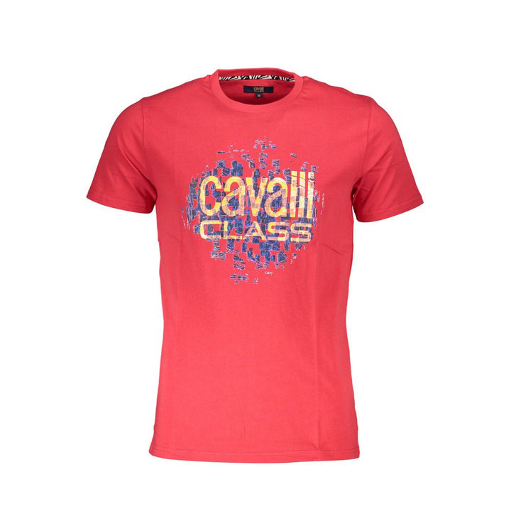 Cavalli Class T-Shirt aus roter Baumwolle