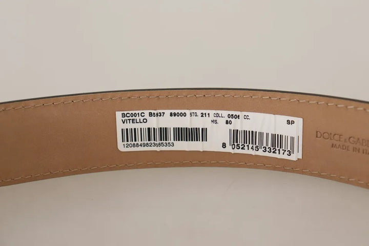 Schwarzes Leder Gold Metall Logo gravierte Schnalle Gürtel
