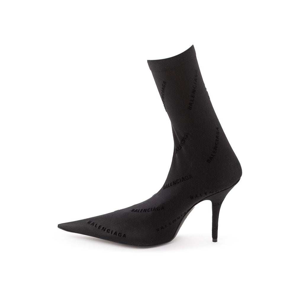 Balenciaga Elegante schwarze Statement-Stiefel aus Spandex