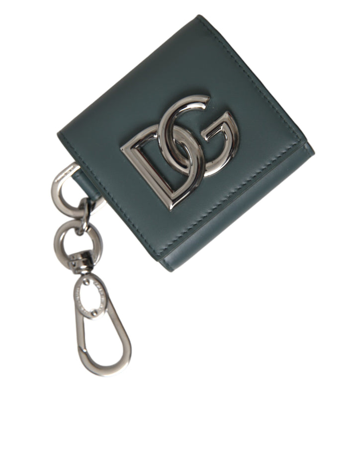 Grünes Leder DG Logo Schlüsselanhänger Münzgeldbörse Schlüsselanhänger Geldbörse