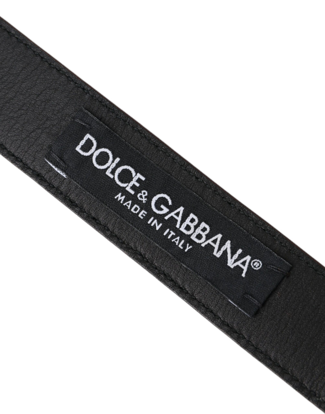 Brown leather silver metal buckle belt men