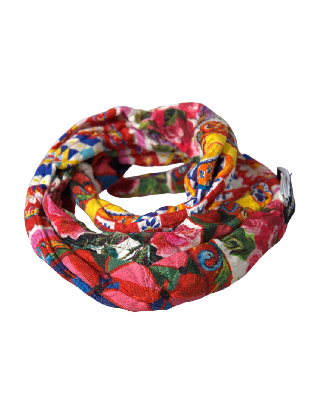 Multicolored Carretto Print Waist Belt