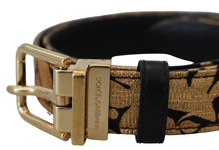 Multicolor Jacquard Leder Logo Schnalle Gürtel