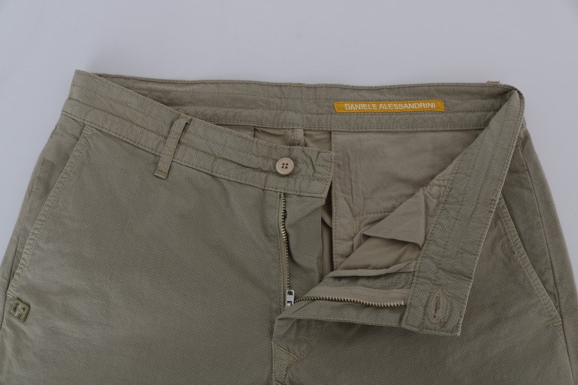Beige slim fit chinos for sophisticated style