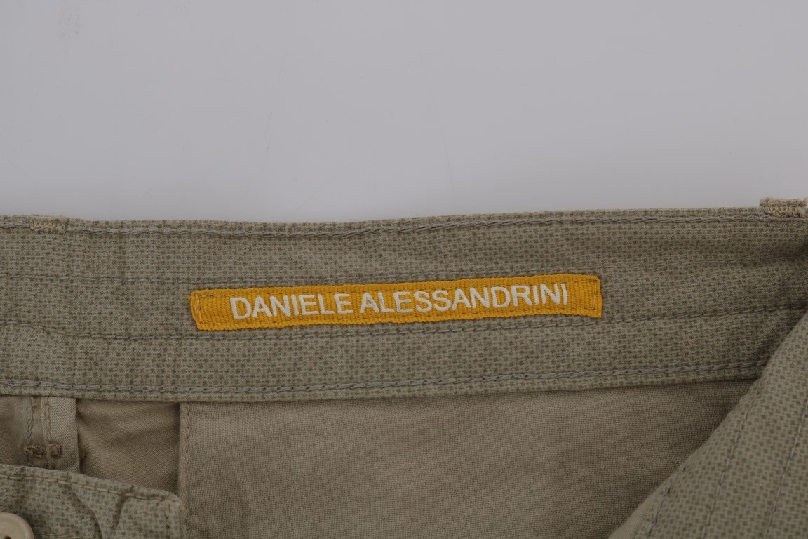 Beige slim fit chinos for sophisticated style