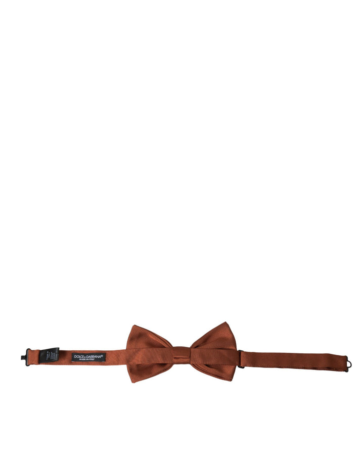 Brown Silk Adjustable Neck Men's Bow Tie
