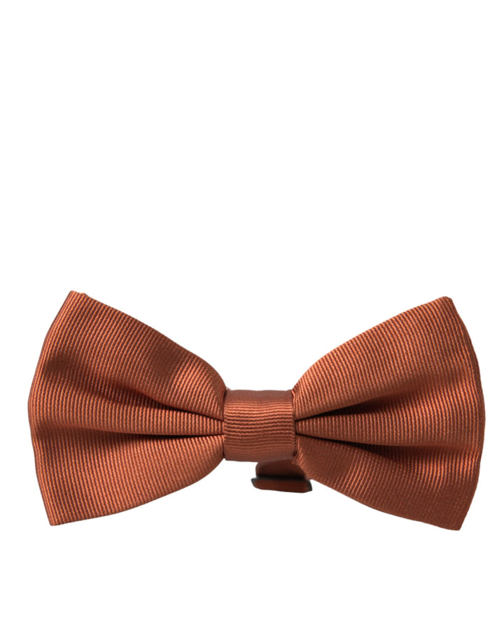 Brown Silk Adjustable Neck Men's Bow Tie