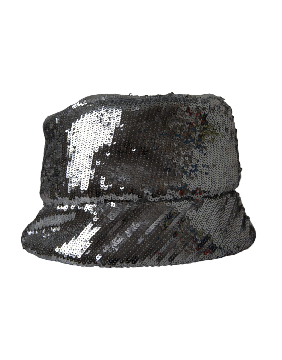 Silber Pailletten Nylon Eimer Hut Männer