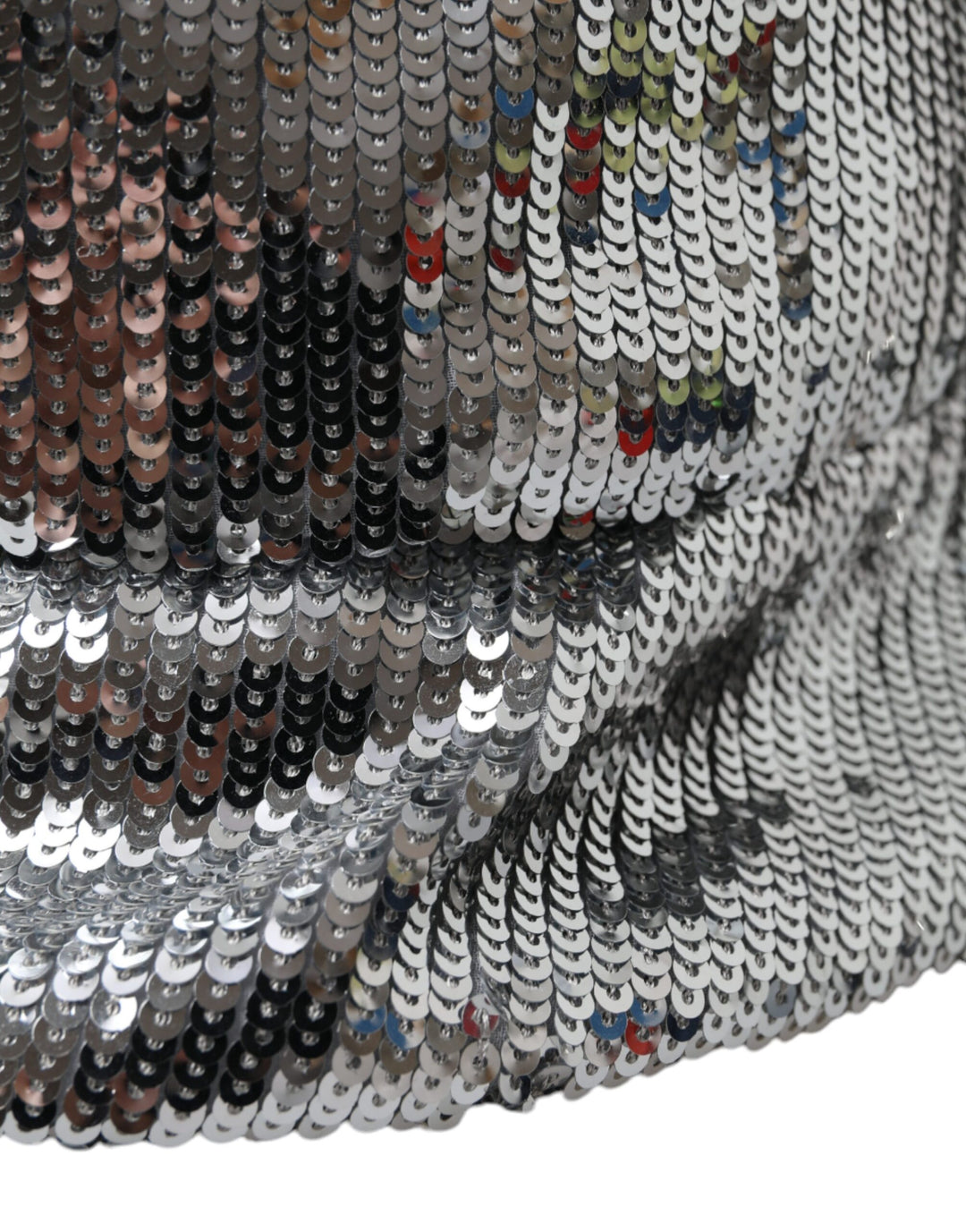 Silber Pailletten Nylon Eimer Hut Männer