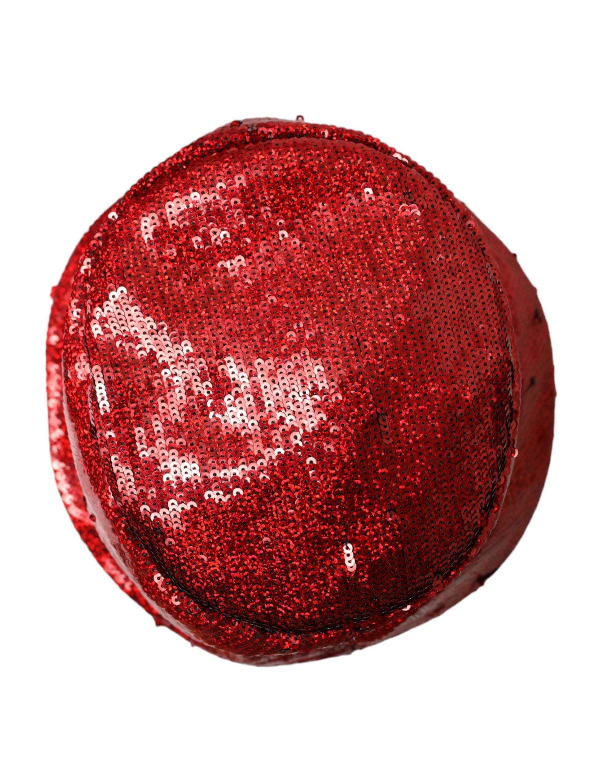 Red Sequin Nylon Bucket Hat Men