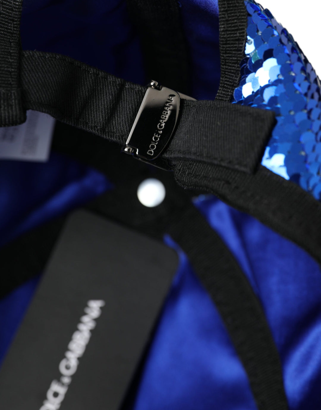 Royal Blue Sequin Baseball Cap Men